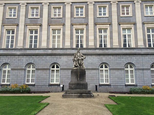 exterior of Royal Flemish Academy of Belgium for Science and the Arts, Brussels, Belgium.