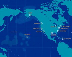 Map showing the location of 11 IOOS Regional Associations