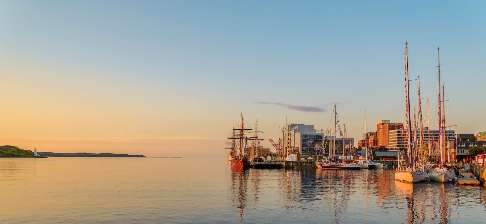 Daybreak in Halifax, Nova Scotia.